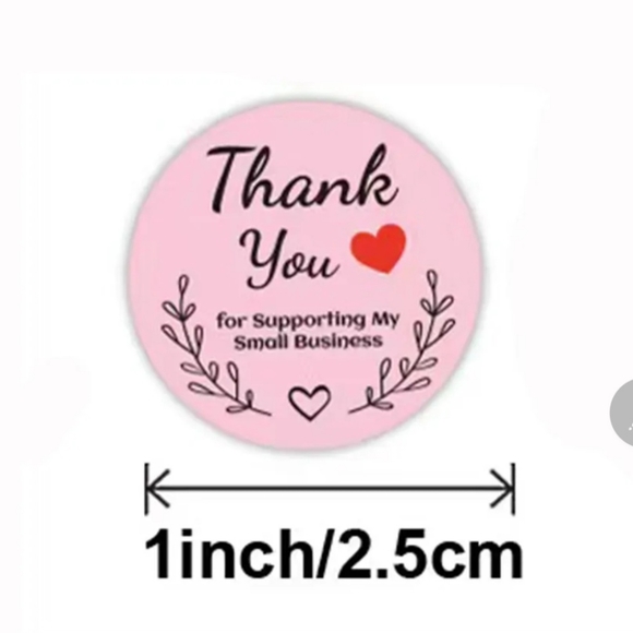 Thank you stickers 300 each roll - Picture 5 of 9